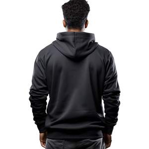 Sweat à capuche uni et épais avec poches pour hommes, disponible en différentes couleurs et tailles pour l'hiver - Product Image 4