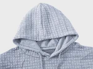 100% algodón Streetwear pulóver Sudadera con capucha impresión Digital Tie-Dye apliques diseño lavado con ácido Stonewashed sólido forrado frontal - Product Image 4