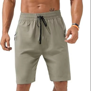 Pantalones Cortos para Hombre Hechos a Medida al Mejor Precio, Detalle de Botones, Transpirables, de Tela Oxford de Spandex/Algodón, Cintura Elástica - Product Image 1