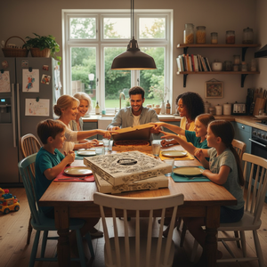 High Quality Eco-Friendly <b>Pizza</b> <b>Box</b> Kraft Paper Packaging Microwave Safe & Customizable Dimensions for Food Service <b>Pizza</b> Chains - Product Image 5