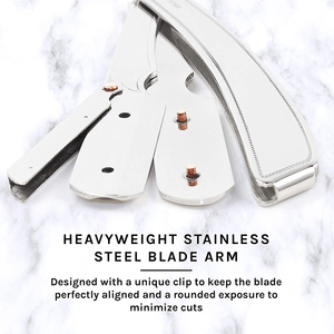 Rasoir de barbier professionnel turc en acier inoxydable de haute qualité, tranchant, avec logo personnalisable en plastique, design moderne pour la coupe de cheveux - Product Image 3