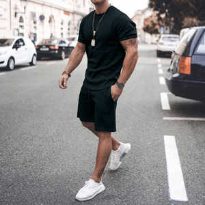 Manufacturer Wholesale High Quality Tracksuit Men Thicken 2 Piece <b>Plain</b> <b>Hoodies</b> Men Zipper Tracksuit Set - Product Image 2