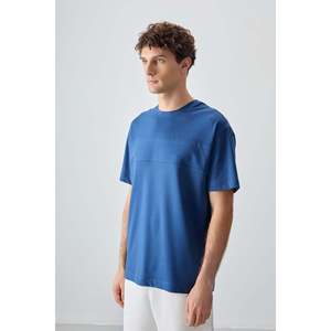 T-shirt basique pour homme en coton épais, doux et texturé, coupe ample - 88378 - Parliament - Product Image 3