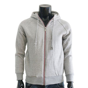 2025 nouveauté sweat à capuche en coton biologique pour hommes avec logo personnalisé broderie fermeture à glissière respirant bouffée impression pour l'automne - Product Image 4