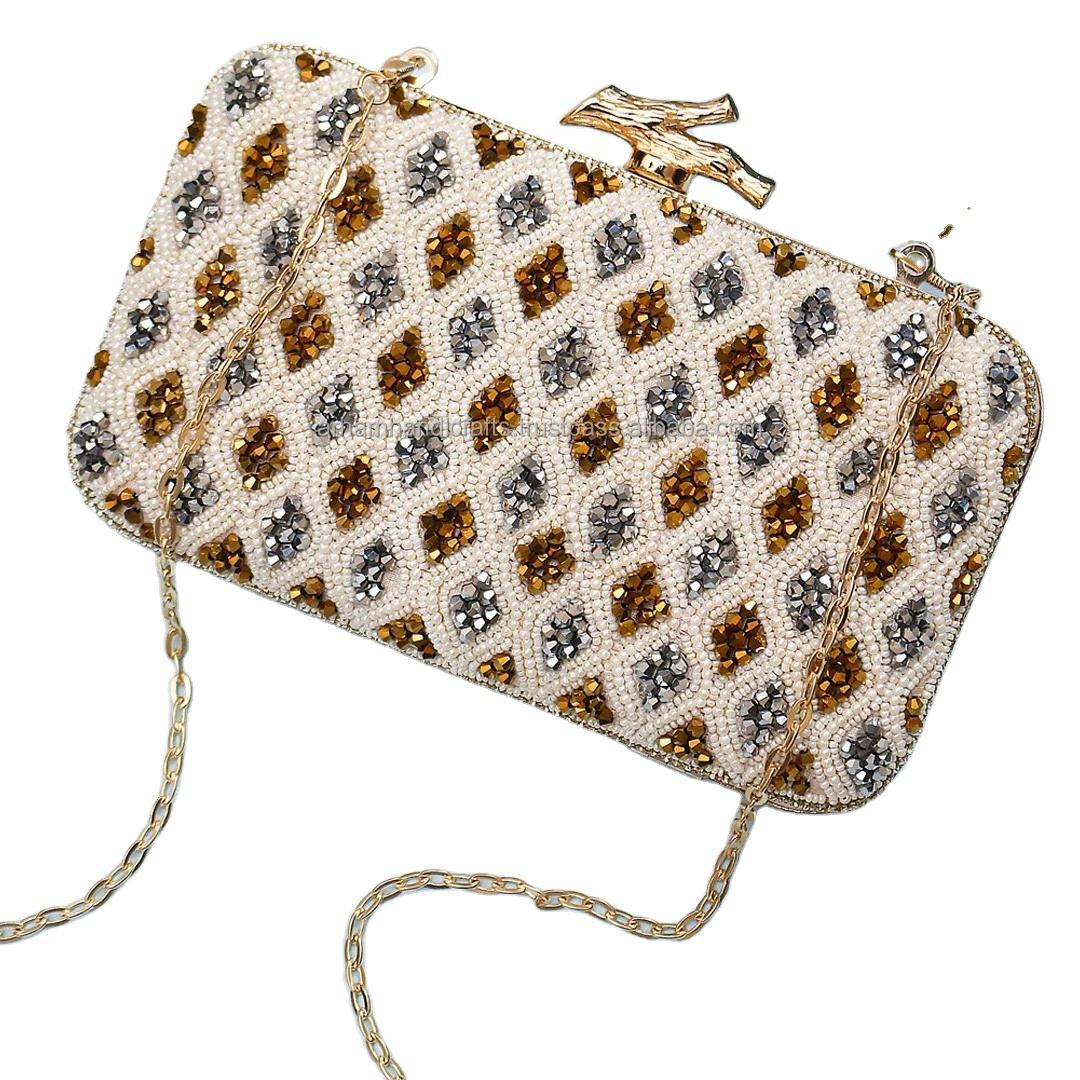 Borsa Sacchetto Raso CORIOS Borsetta Da Sera Donna Clutch Bag Con