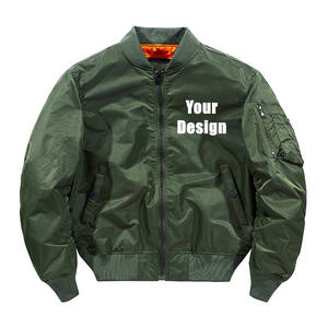 Chaqueta de Hombre Personalizada OEM, Chaqueta Bomber de Nailon Bordada, Chaqueta de Piloto Personalizada para Hombre, Chaqueta de Alta Calidad - Product Image 2