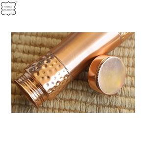 Botella de agua de cobre Venta caliente Botellas de cobre ecológicas Deportes Ayurveda Beneficios Botella de agua de cobre 100% Puro saludable - Product Image 3