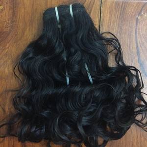 Exclusive Natural Virgin Remy Indian <b>Body</b> <b>Wave</b> Straight Human Hair Extensions Single Double Drawn Ends Sale on Machine Wefts - Product Image 2