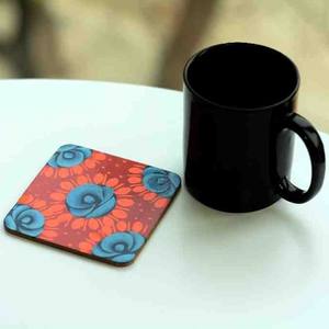 Camion Art Carré En Bois Beau Dessous De Verre À Thé, Décor De Table Dessous De Thé Peint À La Main, Plateau D'art De Camion Traditionnel - Product Image 2