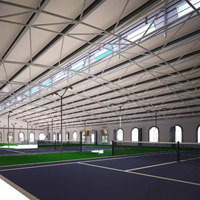 Pabellón de Acero de Gran Espacio con Diseño Personalizado y Solución Estructural Avanzada para Proyectos Deportivos Globales
