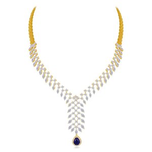 Ensemble de collier Mary Diamond en or jaune 14 carats, élégant et luxueux - Product Image 2