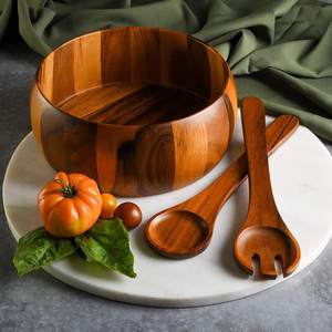 Bamboo <b>Disposable</b> 3-Piece Luxury Party Bowl and Spoon Set - Product Image 2