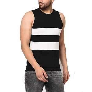 Vente en gros Logo personnalisé Débardeur de fitness pour hommes Tricoté Sports Muscle Musculation Gym Running Singlets Stringer Plain Design - Product Image 3