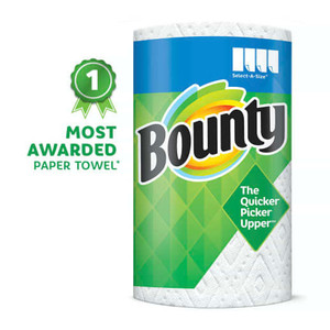 Serviettes en papier Bounty taille rapide, blanc, 16 rouleaux de famille = 40 rouleaux réguliers (l'emballage peut varier) - Product Image 3