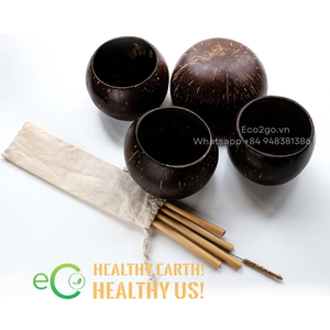 Tasse à boire en coquille de noix de coco biologique/Arts et artisanat de noix de coco avec coquille de noix de coco naturelle de haute qualité par Eco2go Vietnam - Product Image 4