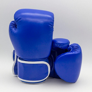 Guantes de cuero de vaca de 12oz 16oz con logotipo personalizado profesional para Kickboxing MMA Guantes de boxeo al por mayor con embalaje personalizado - Product Image 5