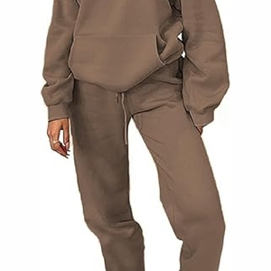 Conjuntos de chándal con capucha para mujer superventas Ropa estampada de peso pesado con pantalón Tallas grandes Características - Product Image 5