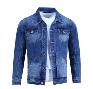 แจ็กเก็ตแนวสตรีทมีฮู้ดสำหรับผู้ชายเสื้อแจ็คเก็ตผ้าแคนวาสมีฮู้ดยีนส์มีโลโก้ด้านหน้าสไตล์สตรีทแฟชั่นสำหรับฤดูหนาว - Product Image 6