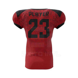 เสื้อฟุตบอลอเมริกันปี 2026 ผ้าสแปนเด็กซ์/โพลีเอสเตอร์ พิมพ์ลายด้วยความร้อน น้ำหนักเบา ระบายอากาศได้ดี ชุดกีฬาสำหรับมืออาชีพ - Product Image 2