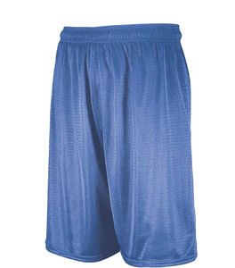 Pantalones cortos de baloncesto para hombre al por mayor 100% poliéster de talla grande pantalón de cintura media informal bolsillo patrón sólido pantalones cortos de malla teñidos lisos - Product Image 1