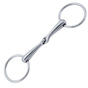 Mors à anneaux lâches en acier inoxydable pour l'entraînement équestre, confort et contrôle facile - Product Image 1