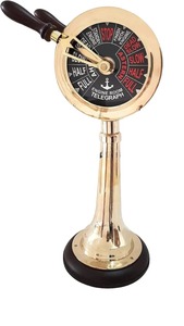 โทรเลขทองเหลืองโบราณสำหรับตกแต่งบ้านทะเลเหมาะสำหรับโต๊ะทำงานและของสะสมทางทะเล - Product Image 6