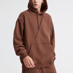 เสื้อฮู้ดผ้าฝ้ายแบบสวมหัวสำหรับผู้ชายเสื้อมีฮู้ดพิมพ์ลายนูนเสื้อสวมหัวโอเวอร์ไซส์ - Product Image 5