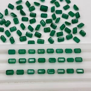 พลอย6x4mm-7x5mm มรกต zambian แบบหลวมสำหรับเครื่องประดับหินมีค่าแปดเหลี่ยมแท้ผู้ผลิตและผู้จัดจำหน่าย - Product Image 1