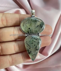 Best Selling Prehnite Silver Fine Work Pendant <b>Gift</b> For Women Birthday Anniversary <b>Gift</b> Silver Next <b>Day</b> Dispatch - Product Image 1