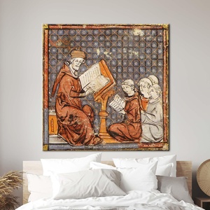 Renaissance-Inspired Middle Ages Printed Canvas Artwork for Home Decor,Gallery <b>Wrapped</b> - Product Image 1