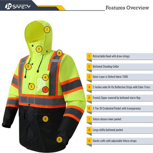 2025 <b>Professional</b> High Quality Best Design <b>Professional</b> <b>Light</b> Weight Full Sleeves Pockets Safety Jackets Made by Dress Sports - Product Image 4