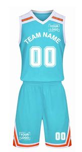 ชุดเสื้อบาสเก็ตบอลกางเกงขาสั้นเสื้อกีฬาระบายอากาศได้ดีสำหรับผู้เล่นทั่วไปชุดทีมแฟชั่น - Product Image 6