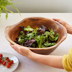 Superior Best Quality Mango Wood Natural Finished Custom Size Fruit Bowl Salad Bowl Tabletop <b>Decoration</b> Home Hotel Restaurants - Product Image 4