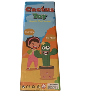 Juguete de Cactus Bailarín, Muñeco de Peluche que Habla, Canta, Imita y Graba, con Luz LED - Product Image 1