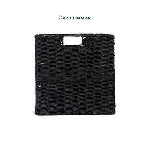 Panier cube en rotin artisanal en gros pour le rangement et la décoration - Product Image 2