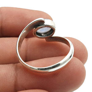 Anillo de Labradorita con Corte Ovalado en Plata de Ley 925, Hecho a Mano y de Diseño, Joyería Boho al por Mayor de Fábrica - Product Image 2