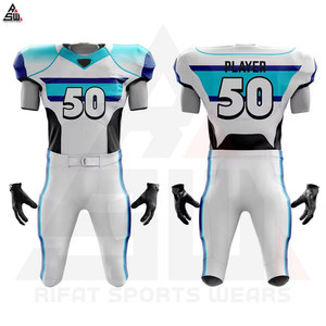 Ensemble de vêtements de sport uniforme de football américain unisexe confortable du fabricant professionnel respirant court 100% Polyester - Product Image 4