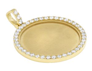 S925 Silver Hip Hop Pendant Iced New Fashion Design Round Moissanite Diamond Personalized Party Wear Men Pendant - Product Image 2