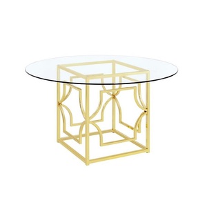 Mesa de Centro Decorativa Curvada a Mano de la Mejor Calidad, Acabado Personalizado, Decoración con Tapa de Vidrio para Hoteles y Restaurantes de Lujo - Product Image 3