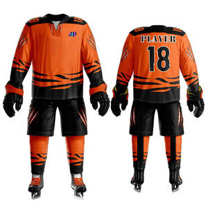 Uniforme de hockey sur glace pour équipe sportive, respirant, évacuant l'humidité, 100% polyester, conçu pour les séances d'entraînement, performance constante - Product Image 1