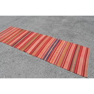 Alfombra de yute de lana turca de tejido plano de 2,8x9,7 pies con respaldo de látex para espacio rectangular de pasillo - Product Image 2