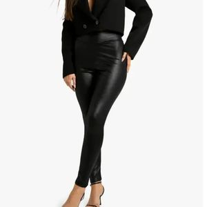 Veste en cuir pour femme de haute qualité, personnalisée, taille haute, avec boutons, style décontracté, satin plat, respirante, écologique, tendance - Product Image 2