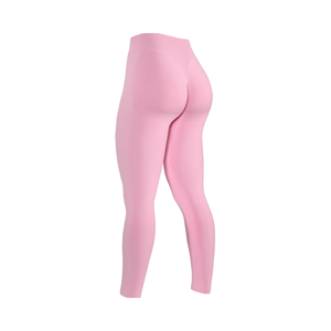 Leggings Deportivos de Compresión Sin Costuras para Mujer, Cintura Media, Control de Abdomen, Transpirables, Ecológicos, en Colores Claros - Product Image 1