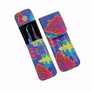 Pinzas para extensión de pestañas con logotipo personalizado, color oro rosa, bolsa DHL occidental, Fedex, maquillaje, acero, PVC - Product Image 6