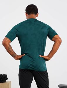 Personalizado gimnasio Fitness algodón Spandex secado rápido transpirable hombres diseñador correr camiseta deportes cuello redondo entrenamiento camisetas para hombres - Product Image 4