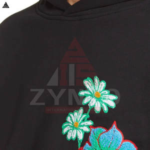 เสื้อฮู้ดดี้ปักลายขนาดใหญ่สำหรับผู้ชาย เสื้อฮู้ดดี้ปักลายผ้าฝ้ายระบายอากาศได้ดีสำหรับผู้ชาย เสื้อฮู้ดดี้ผ้าฝ้ายผสมคุณภาพดีราคาประหยัด - Product Image 3