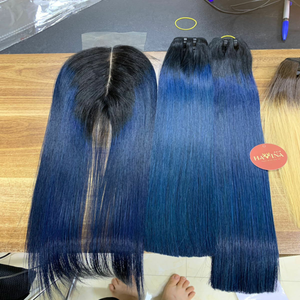 เวียดนามสีฟ้า Remy Weft ต่อผมหนังกำพร้าชิดผมบริสุทธิ์ - Product Image 2