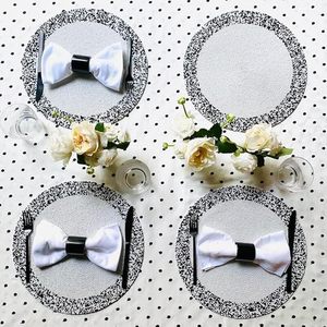 Alfombrillas y almohadillas de forma redonda con cuentas de vidrio pintado Splatter para vacaciones-Navidad Año Nuevo Acción de Gracias Viernes Negro - Product Image 3