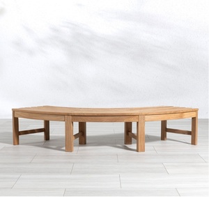 Taille personnalisée banc extérieur moderne en teck couleur naturelle pour la maison jardin patio banc parc meubles de jardin - Product Image 6