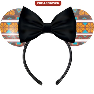 Premium H.E.R. Accessories Design Concept <b>Mouse</b> Ears Bowknot Hair Accessory Custom Factory-Ordered Pre-Approved Vinyl Headband - Product Image 1